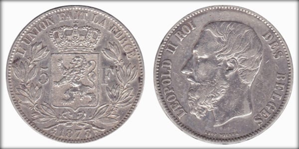 5 francs (Leopold II. der Belgier)