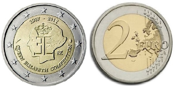 2 euro (75. Jahrestag des Queen Elizabeth Musikwettbewerbs)