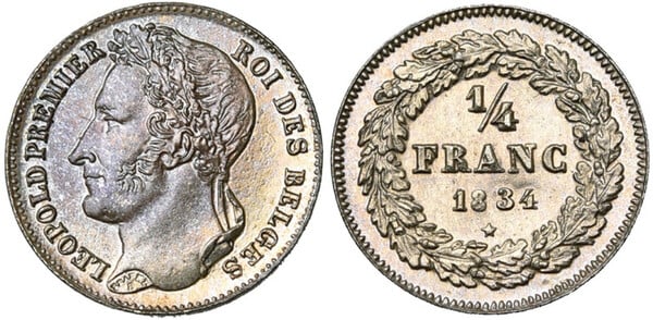 1/4 franc (Leopold I. der Belgier)