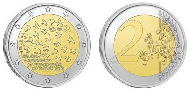 2 euros (Presidencia belga del Consejo de la Unión Europea)