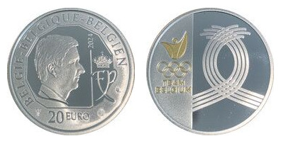 20 Euro (Belgische Olympiamannschaft)