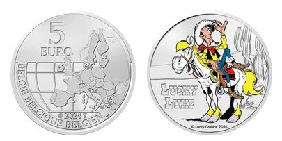 5 Euro (Lucky Luke-Farbe)