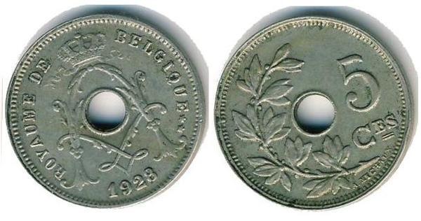 5 centimes (Albert I. - Belgien)