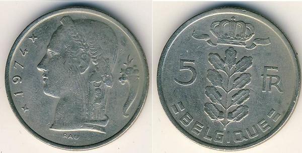 5 francs (Baldwin I - Belgien)