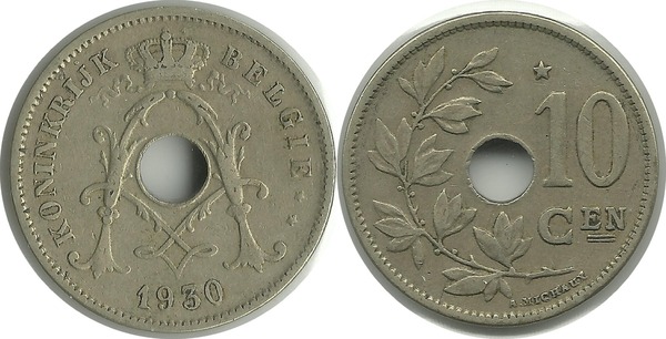 10 centimes (Albert I. - België)