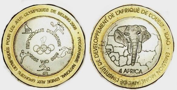 6.000 CFA francs (4 Afrika - XXIX. Olympische Spiele 2008 Beijin)