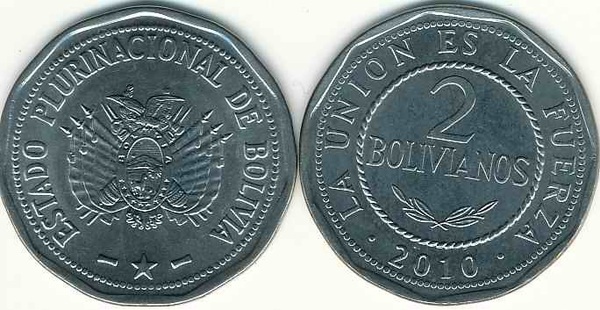 2 bolivianos