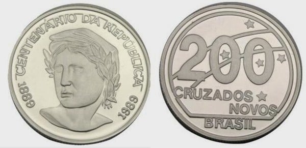 200 cruzados nuevos (Hundertjahrfeier der Republik)