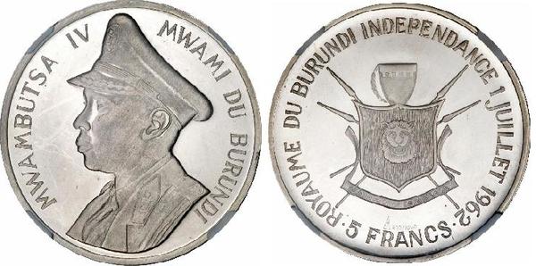 5 francs (Unabhängigkeit von Burundi)