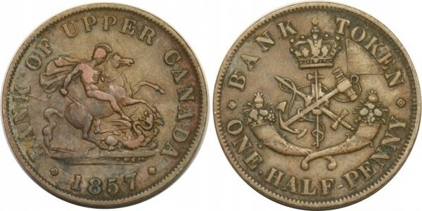 1/2 penny (Provincias Canadienses)