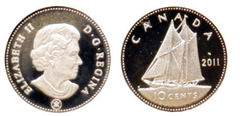10 cents (Plata)