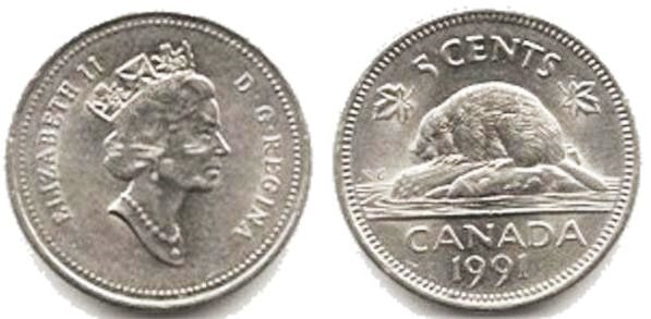 5 cents (Elisabeth II.)