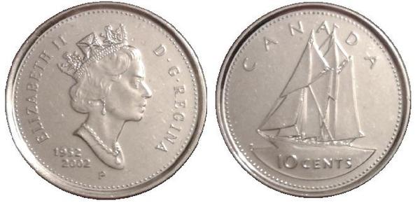 10 cents (50 Jahre des Jubiläums)