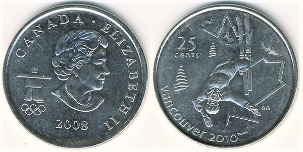 25 cents (Olympische Spiele - Freestyle Skiing)