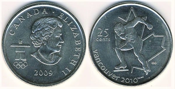 25 cents (Olympische Spiele - Eisschnelllauf)