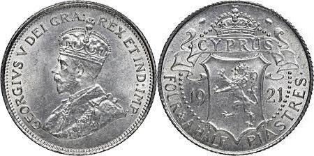 4 y 1/2 piastres (Georg V.)