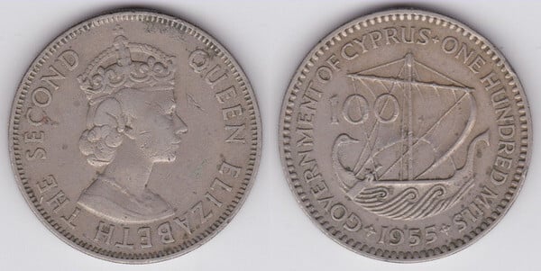 100 mils (Elisabeth II.)