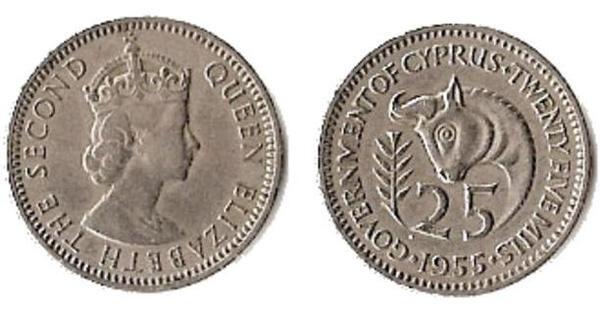 25 mils (Elisabeth II.)