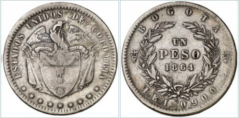 1 peso (Vereinigte Staaten von Kolumbien)