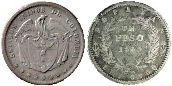 1 peso (Vereinigte Staaten von Kolumbien)