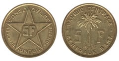 5 francs  (Ruanda-Urundi-Belgien Kongo)