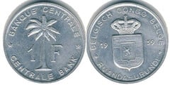 1 franc (Ruanda-Urundi-Belgien Kongo)