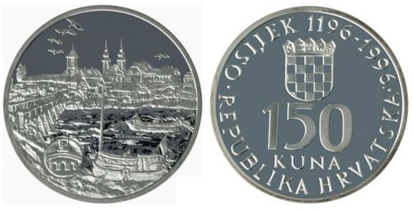 150 kuna (800-Jahr-Feier der Stadt Osijek)