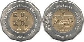 25 kuna (Kroatien - Präsidentschaft der Europäischen Union)