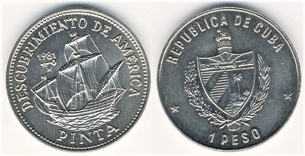 1 peso (Entdeckung Amerikas - Schiff Pinta)