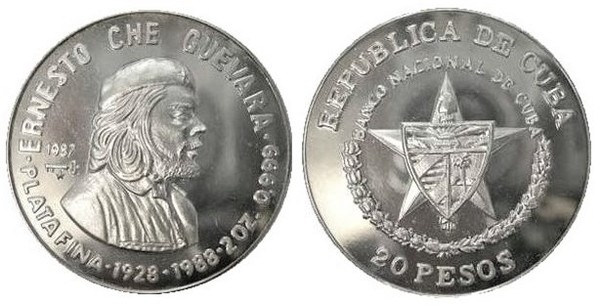 20 pesos (60. Jahrestag der Geburt von Ernesto Che Guevara)