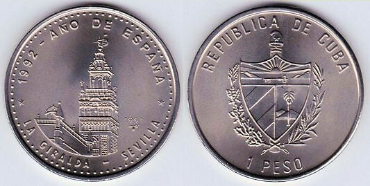 1 peso (Das Jahr Spaniens - La Giralda - Sevilla)