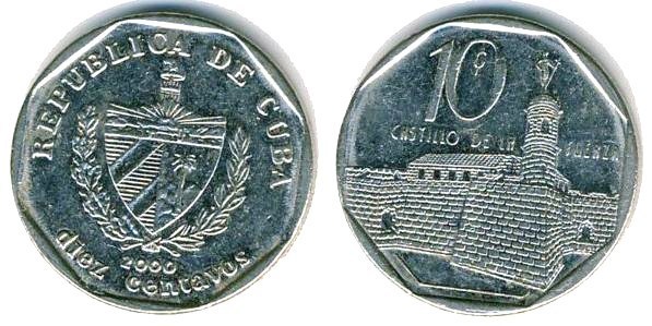 10 centavos (Cabrio Gewicht)