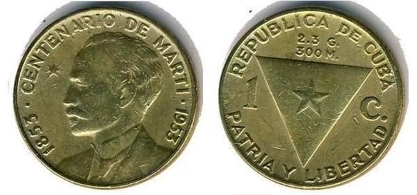 1 centavo (José Martí Hundertjahrfeier)