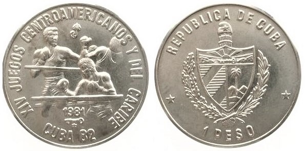 1 peso (XIV. Zentralamerikanische und Karibische Spiele)