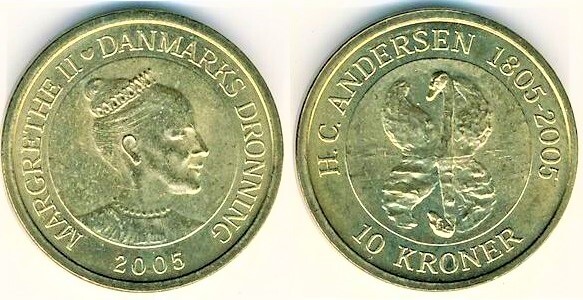 10 kroner (Die Geschichte des hässlichen Entleins)