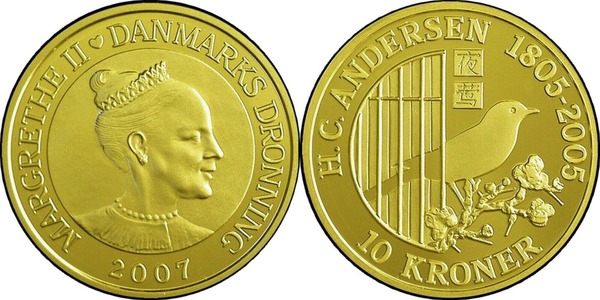 10 kroner (200. Jahrestag der Geburt von Hans Christian Andersen 1805-2005)