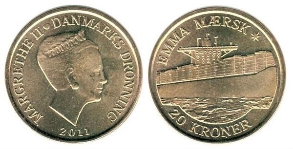 20 kroner (Schiff Emma Maersk)