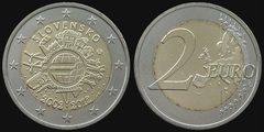 2 euro (10 Aniversario de la Circulación del Euro)