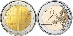 2 euro (150 Aniversario del Nacimiento de Joze Plecnik)