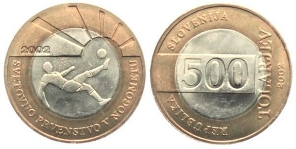 500 tolarjev (FIFA Fussball-Weltmeisterschaft-2002)