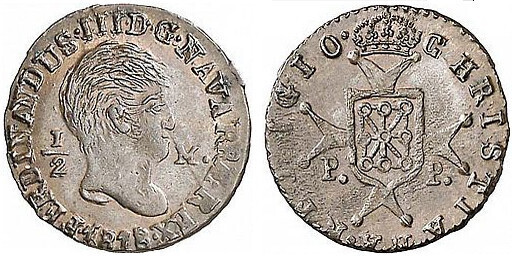 1/2 maravedi - Navarra (Ferdinand III.)