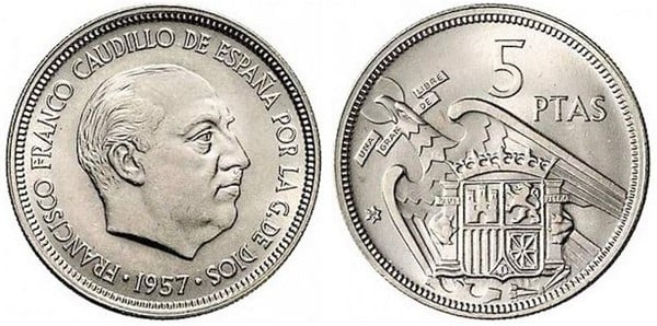 5 pesetas