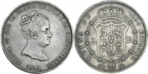 20 reales (Elisabeth II.)