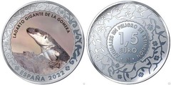 1,5 euro (Lagarto gigante de la Gomera)