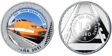 1,5 euro (TGV - Tren Grand Vitesse)
