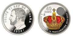 40 euro (10. Jahrestag der Proklamation von Felipe VI)