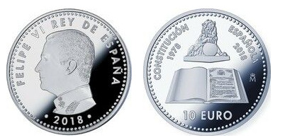 10 euros (40 aniversario de la Constitución española)