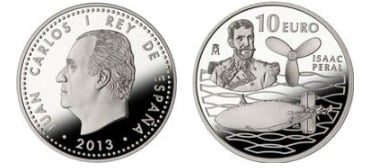 10 euros (125 aniversario del submarino Isaac Peral)