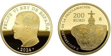 200 Euro (10. Jahrestag der Proklamation von Felipe VI.)