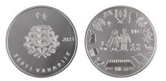 14 euro (Moneda dedicada a la pareja de agricultores estonios)
